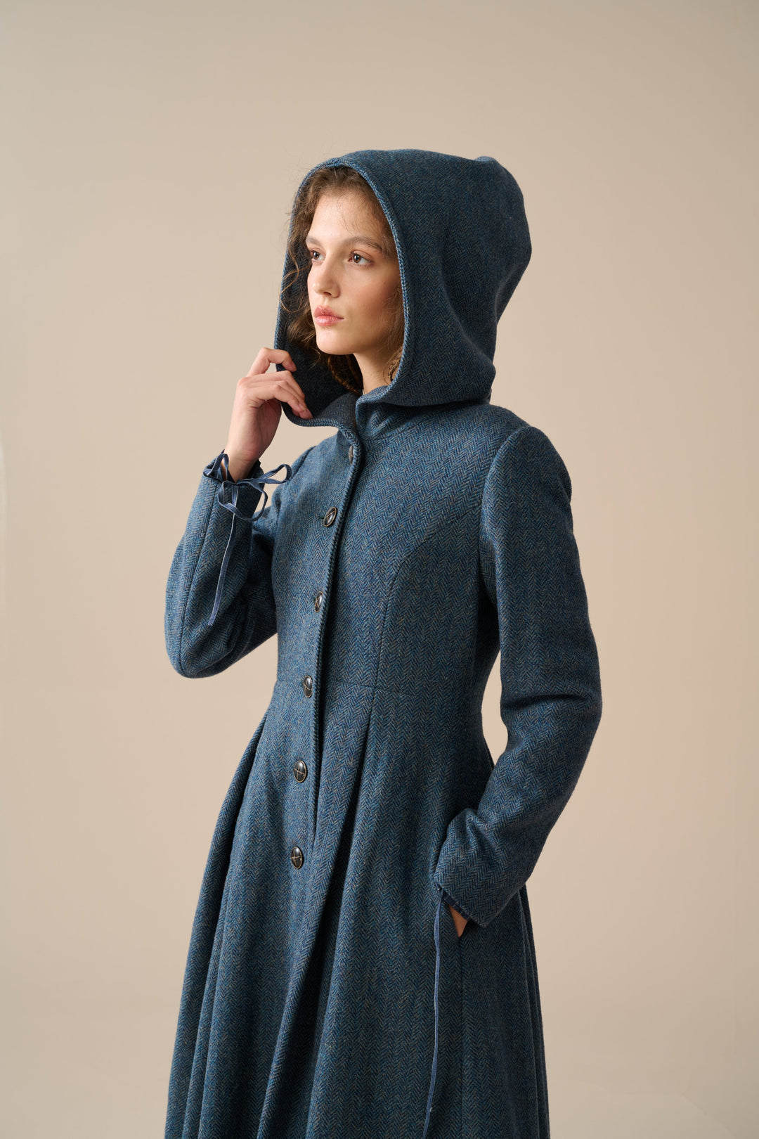 Laurence | Manteau à capuche en laine