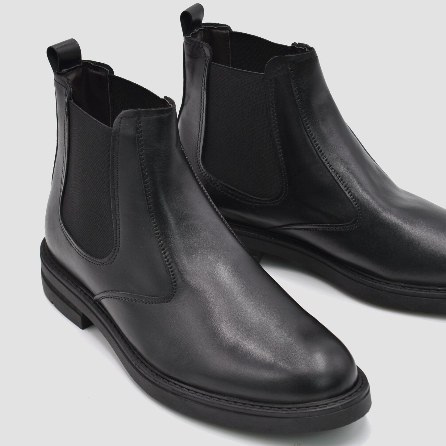 Noah | Bottines En Cuir Noires